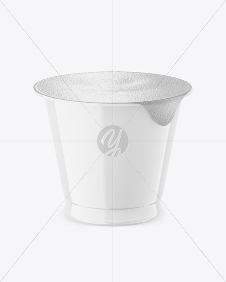 Glossy Plastic Cup Mockup