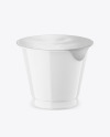 Glossy Plastic Cup Mockup