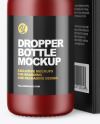 Matte Dropper Bottle with Paper Box Mockup