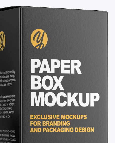 Matte Dropper Bottle with Paper Box Mockup