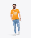 Man in T-Shirt Mockup