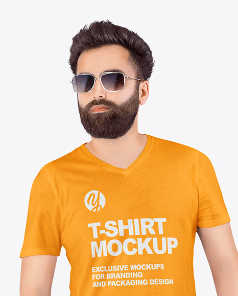 Man in T-Shirt Mockup