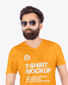 Man in T-Shirt Mockup