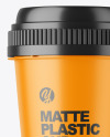 Matte Plastic Cup Mockup