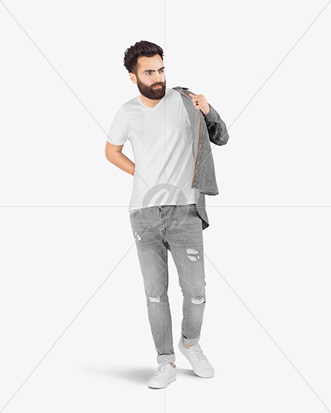 Man in T-Shirt Mockup