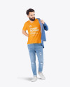 Man in T-Shirt Mockup