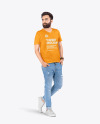 Man in T-Shirt Mockup