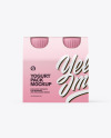 4x125ml Matte Yogurt Pack Mockup