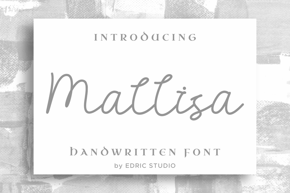 Mallisa Handwritten Font Mallisa Handwritten Font