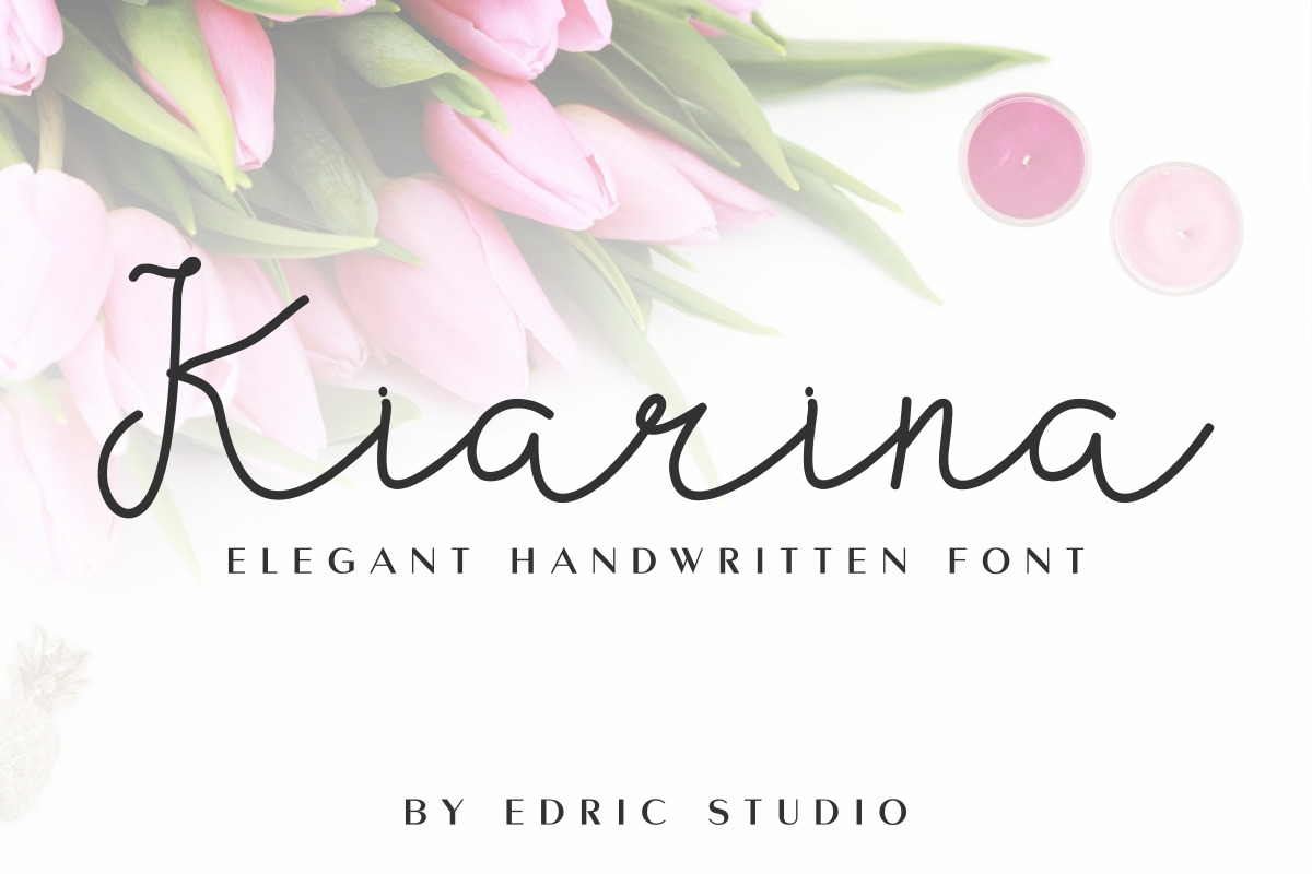 Kiarina Handwriting Font Kiarina Handwriting Font