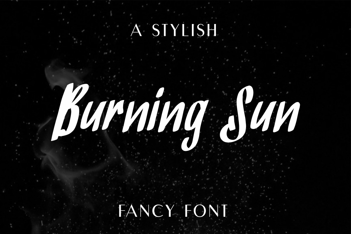 BurningSun Script Font BurningSun Script Font