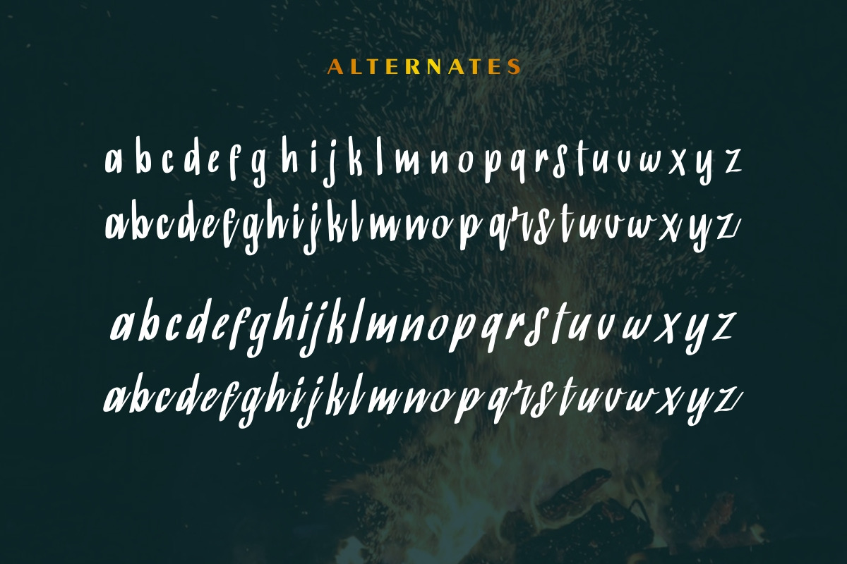 BurningSun Script Font