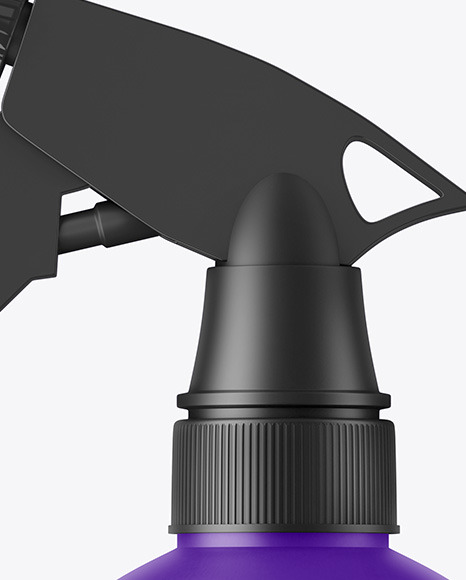 Matte Plastic Spray Bottle Mockup