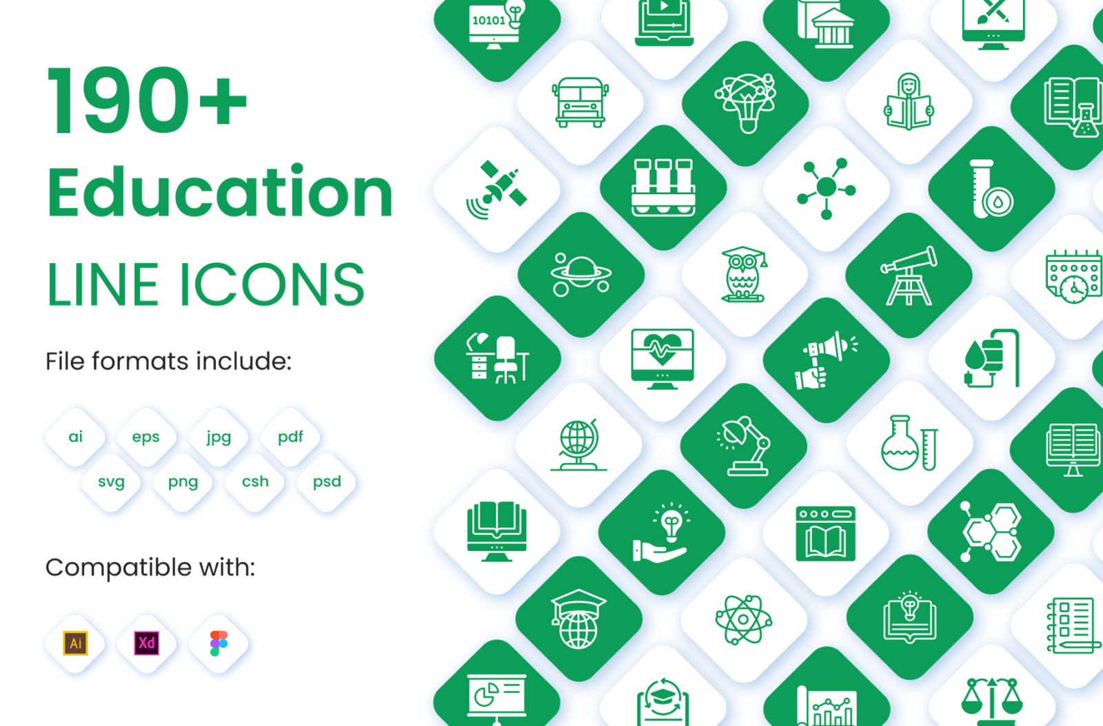 190+ Education Icons Pack