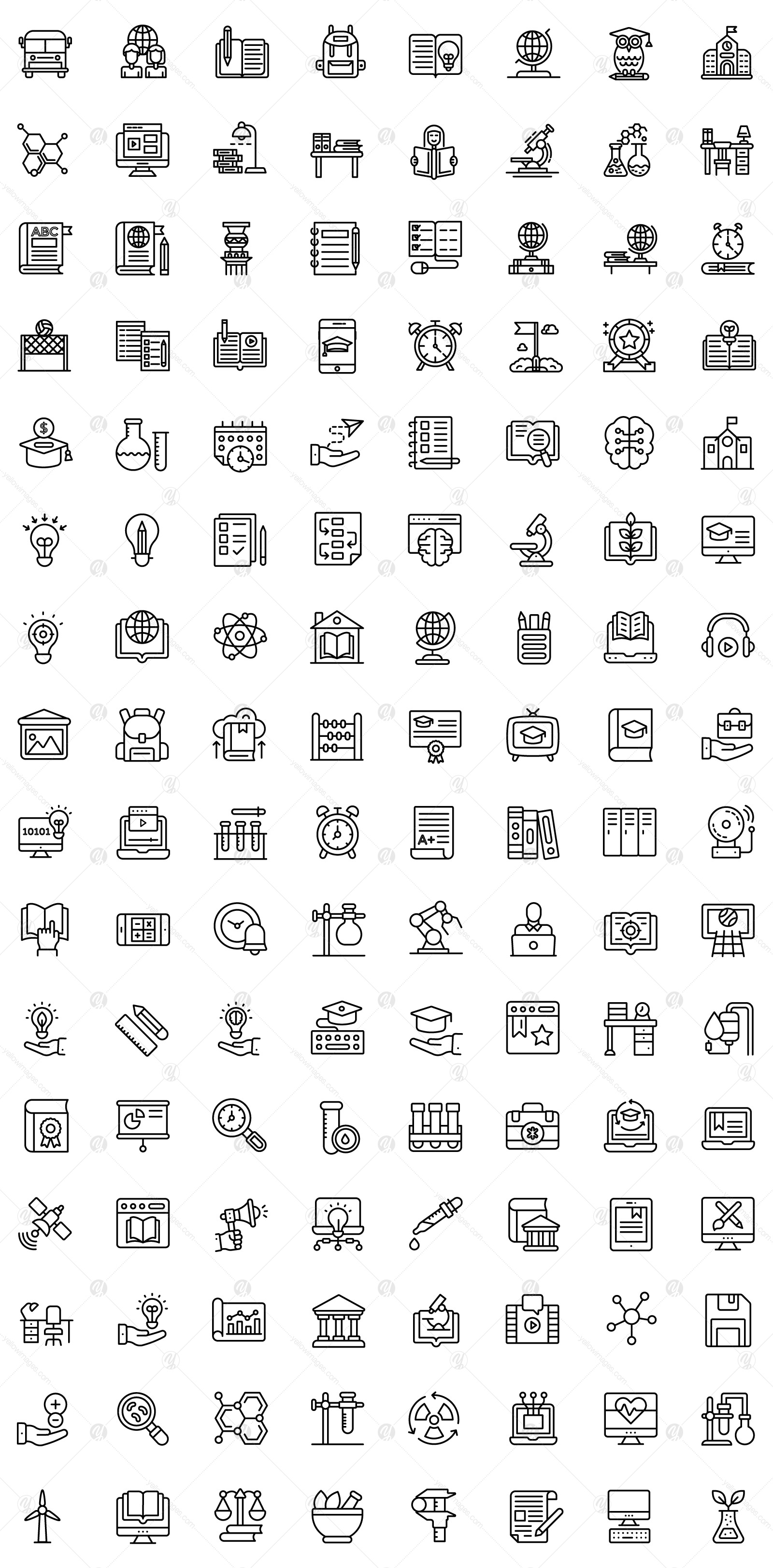 190+ Education Icons Pack 190+ Education Icons Pack