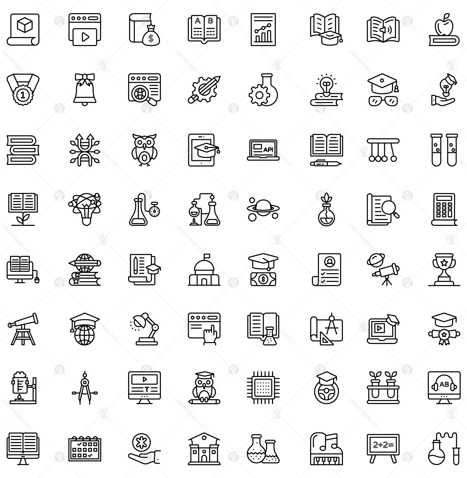 190+ Education Icons Pack 190+ Education Icons Pack
