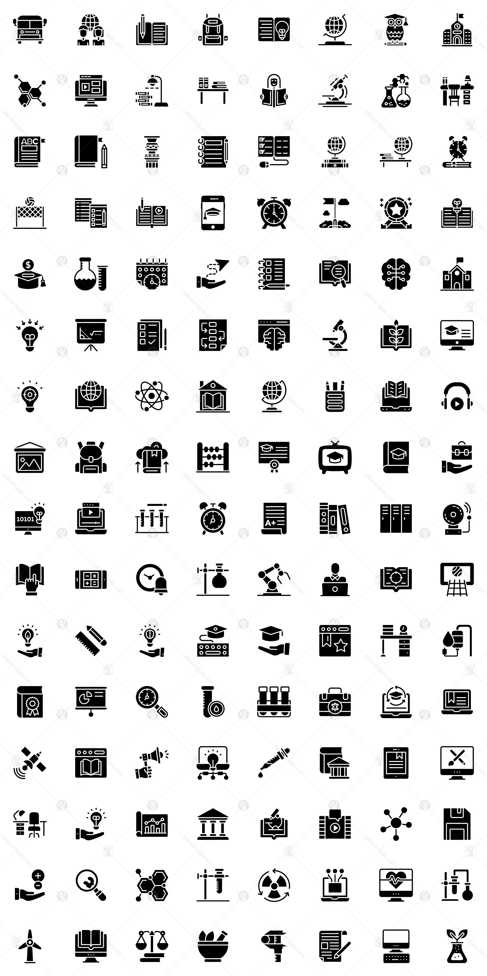 190+ Education Icons Pack 190+ Education Icons Pack