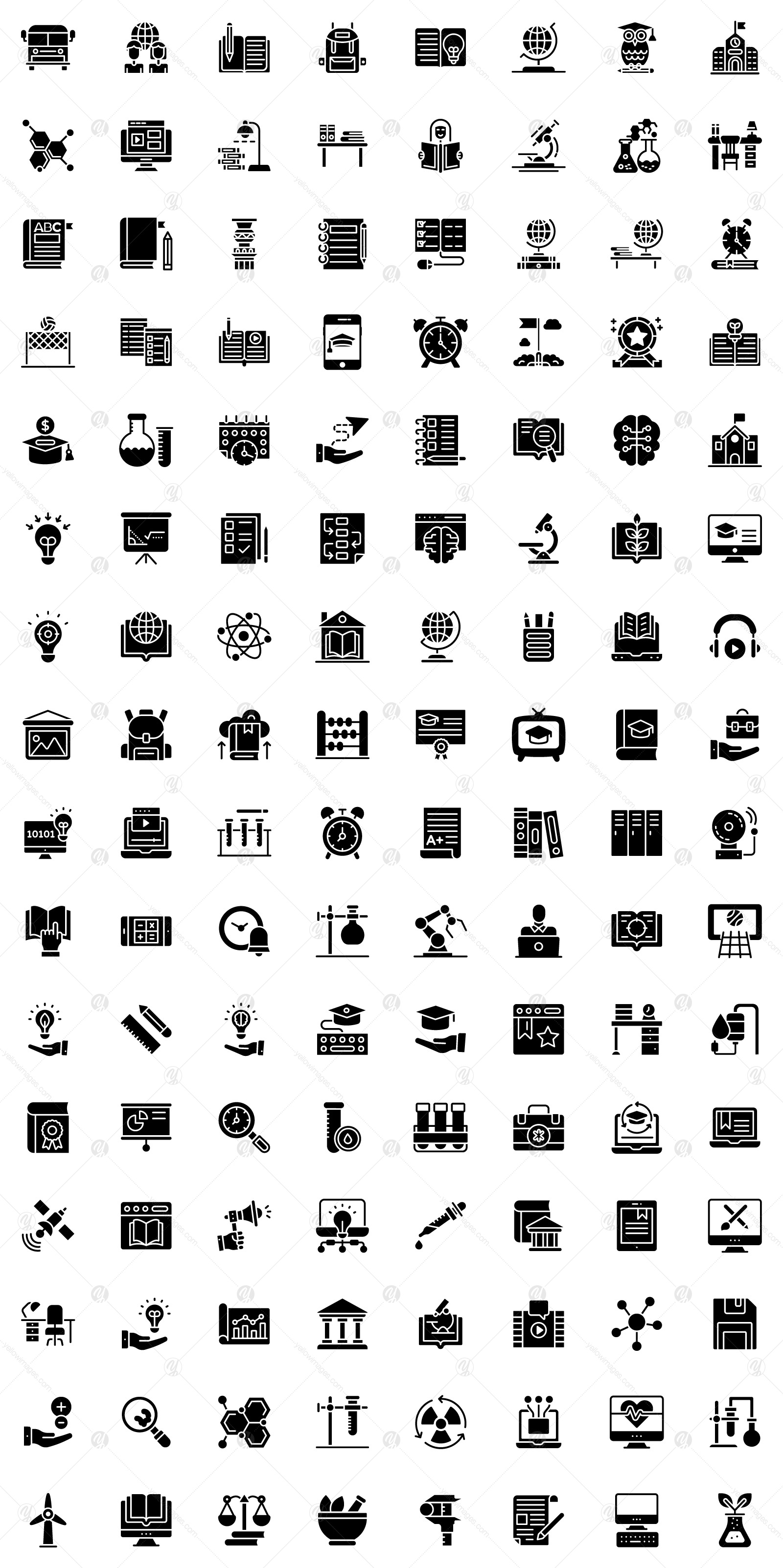 190+ Education Icons Pack