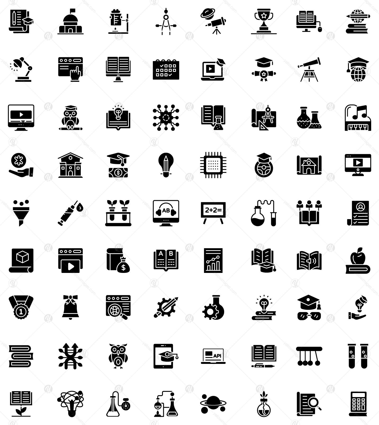 190+ Education Icons Pack 190+ Education Icons Pack