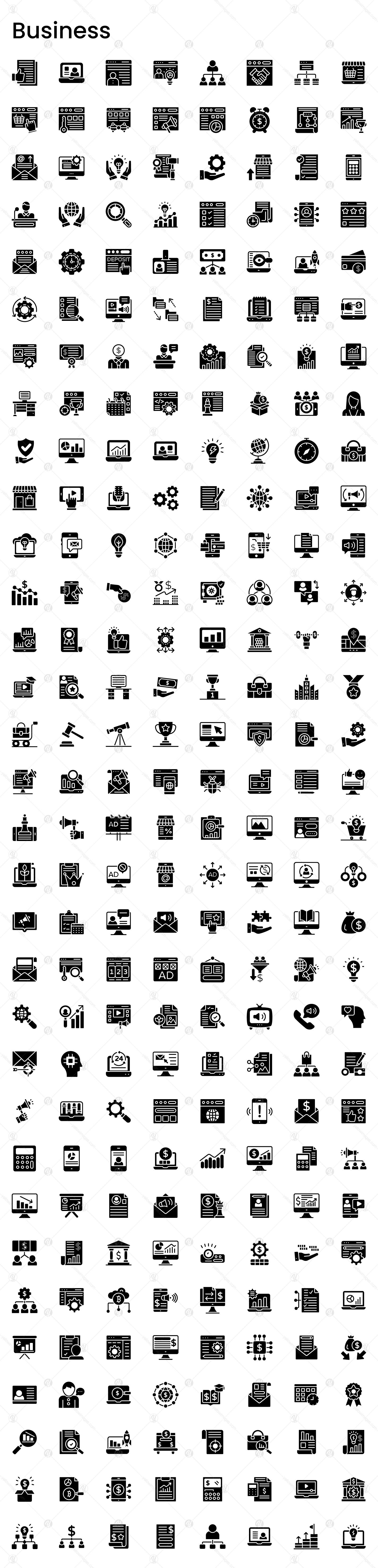 1400+ Collection of line icons set