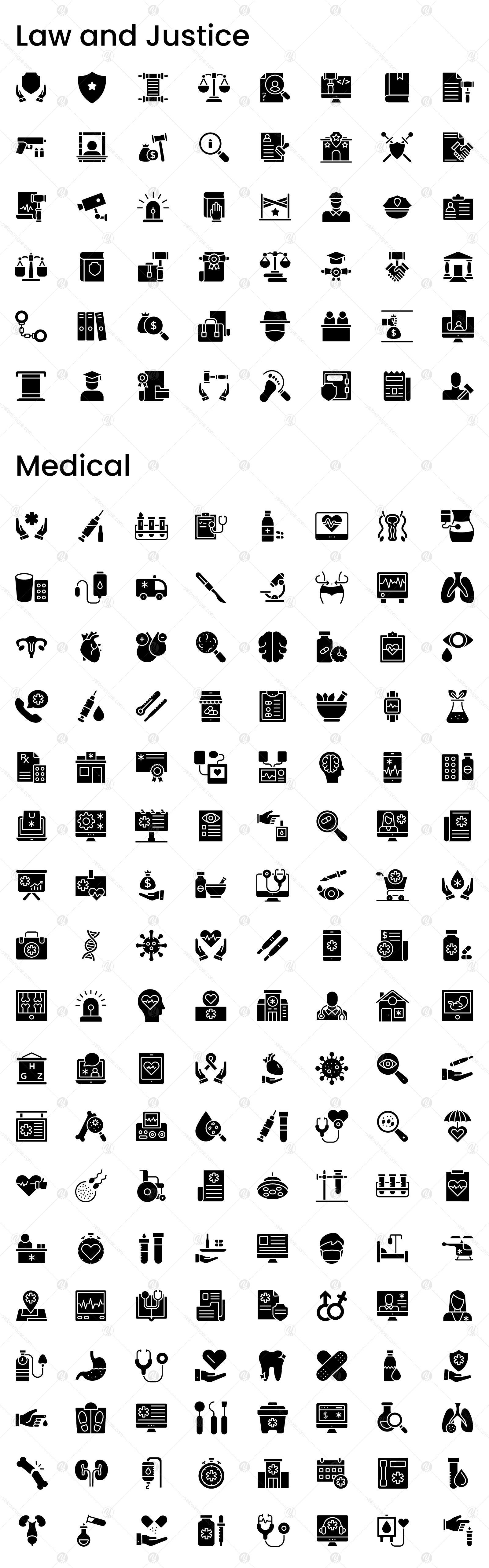 1400+ Collection of line icons set