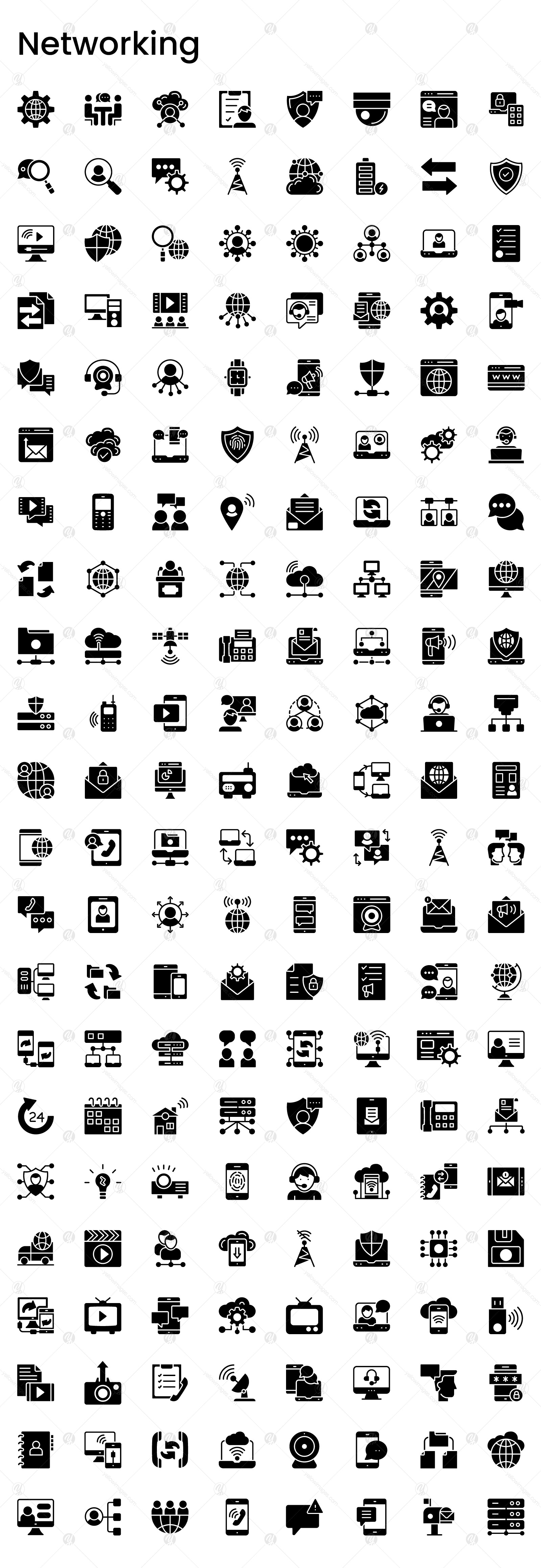 1400+ Collection of line icons set