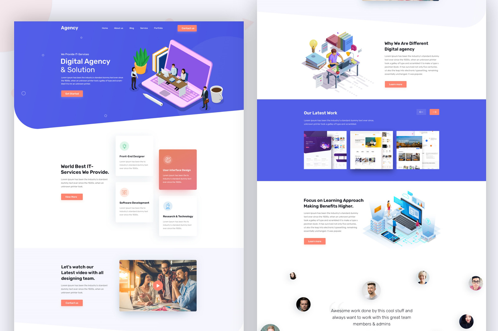 Digital Agency Template Digital Agency Template