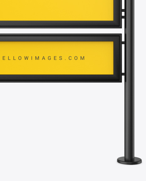 Double Framed Advertising Board Mockup