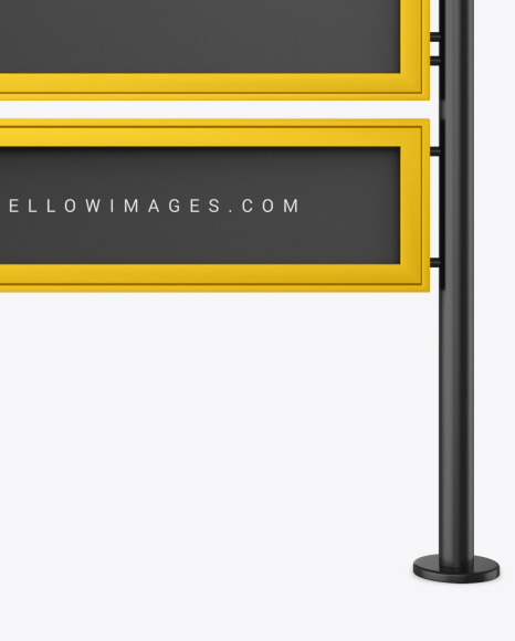 Double Framed Advertising Board Mockup