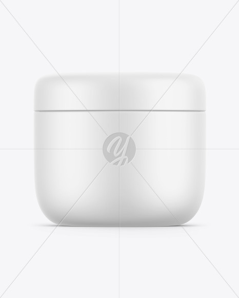 Matte Cosmetic Jar Mockup