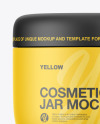 Matte Cosmetic Jar Mockup