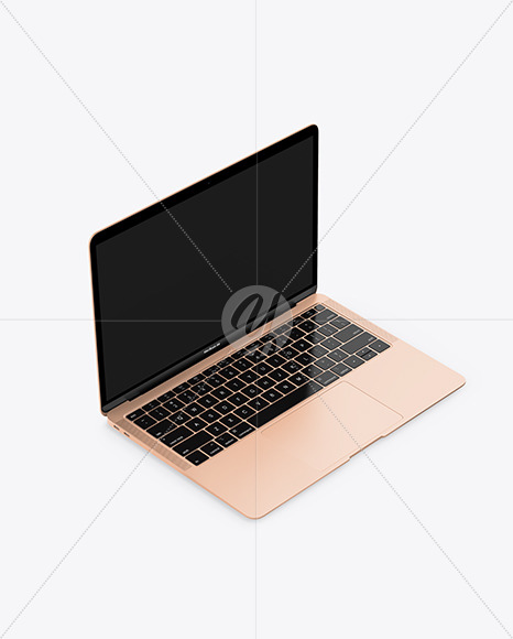 MacBook Air Gold Mockup