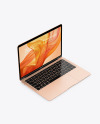 MacBook Air Gold Mockup