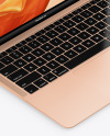 MacBook Air Gold Mockup