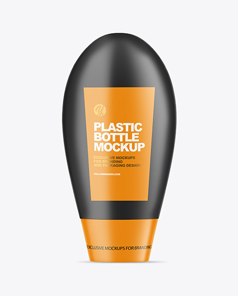 Matte Plastic Bottle Mockup