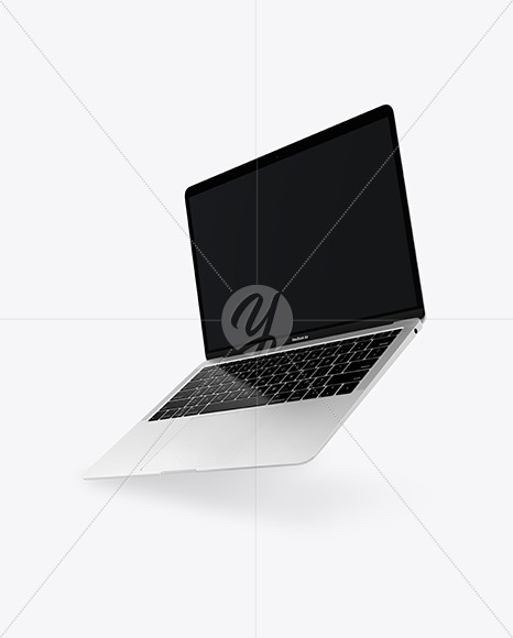 MacBook Air Silver Mockup