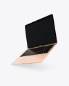 MacBook Air Gold Mockup