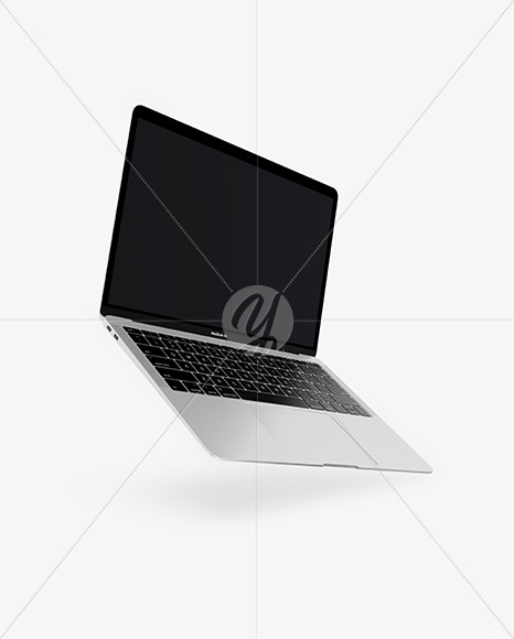 MacBook Air Silver Mockup