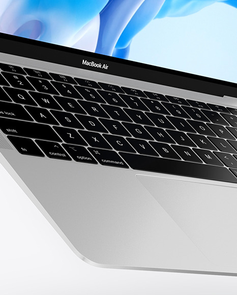 MacBook Air Silver Mockup