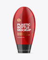 Glossy Plastic Bottle Mockup