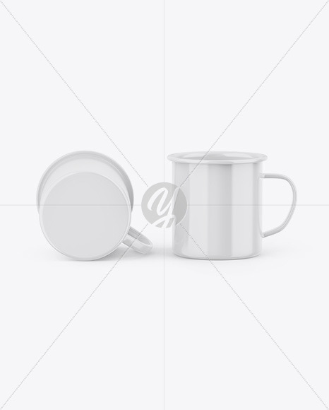 Two Glossy Cups Mockup