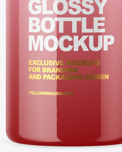 40 ml Glossy Bottle Mockup