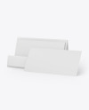 Business Cards w/ Matte Holder Mockup
