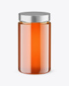 Clear Glass Honey Jar Mockup