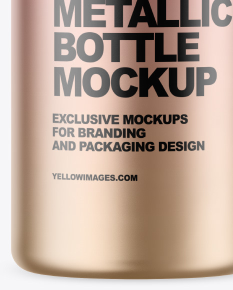 40 ml Metallic Bottle Mockup