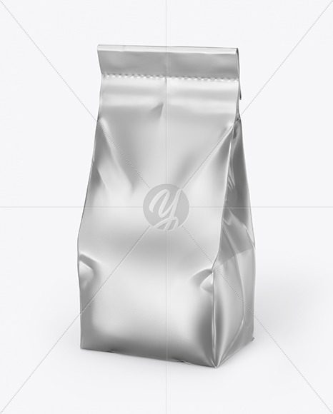 Metallic Food Bag Mockup