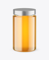 Clear Glass Honey Jar Mockup