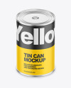 Tin Can w/ Matte Finish Mockup