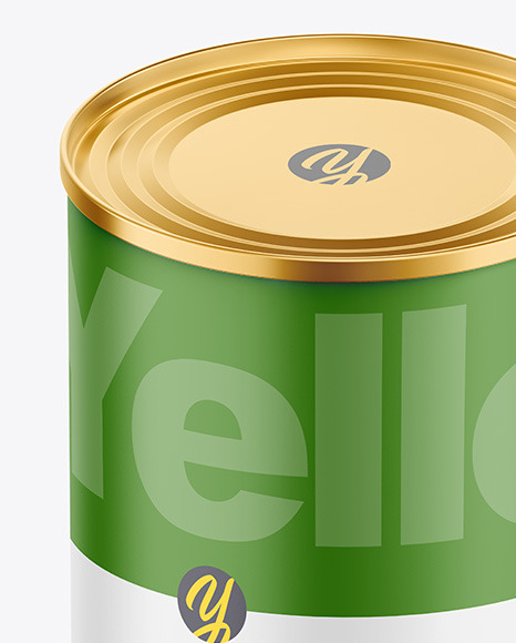 Tin Can w/ Matte Finish Mockup