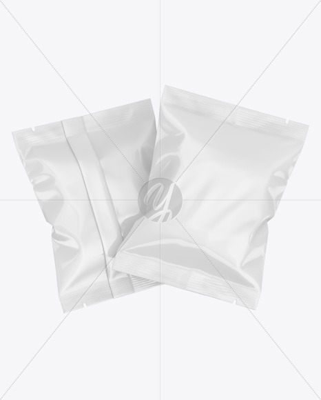 Two Glossy Snack Package Mockup